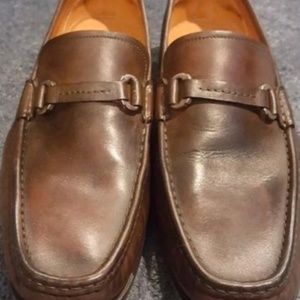 Mens Santoni Slip On Loafers Size 11.5